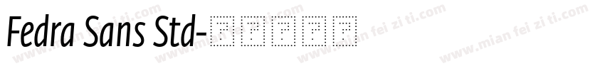 Fedra Sans Std字体转换